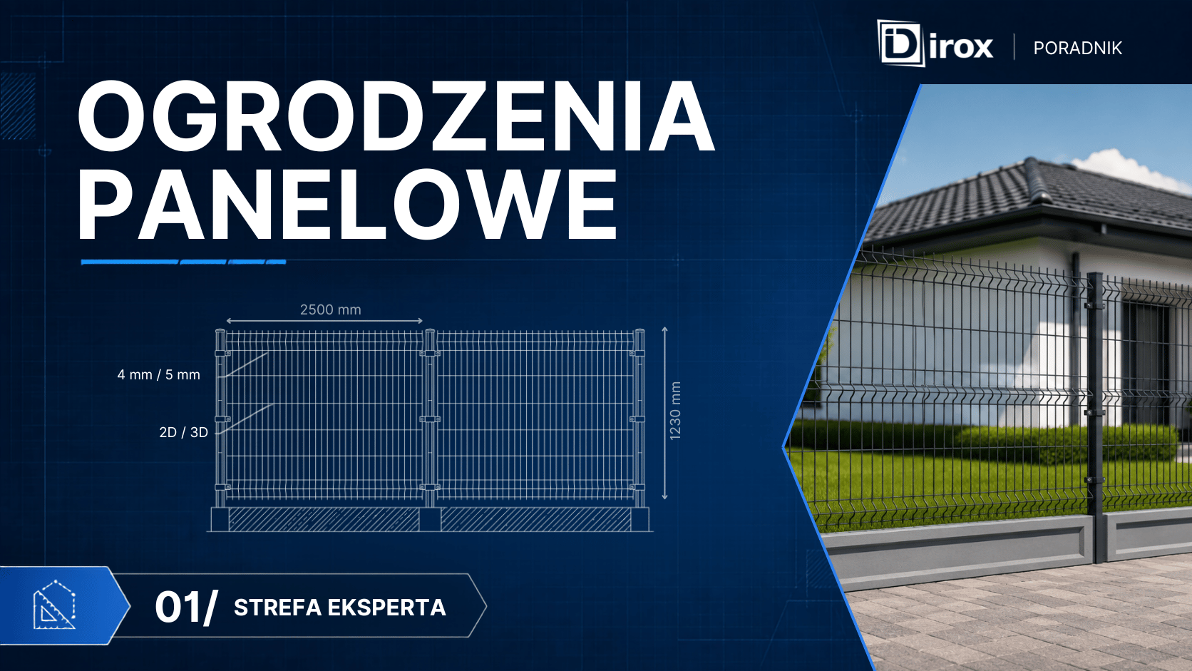 Panele ogrodzeniowe 2D i 3D przygotowane do porównania przed zakupem
